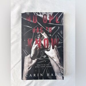 No One Has to Know by Carin Hart - Black and Red Cover